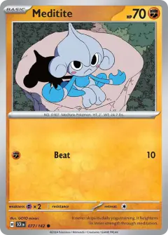 Meditite Common card from Stellar Crown
