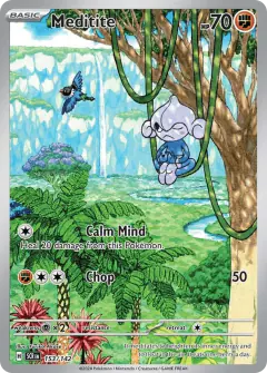 Meditite Illustration Rare card from Stellar Crown