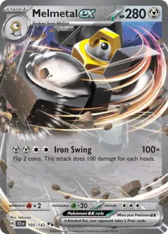 Melmetal ex Double Rare card from Stellar Crown
