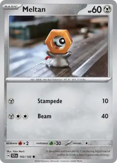 Meltan Common card from Stellar Crown