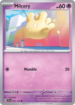 Milcery Common card from Stellar Crown