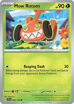 Mow Rotom Common card from Stellar Crown