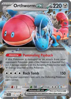 Orthworm ex Double Rare card from Stellar Crown