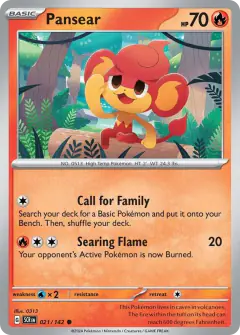 Pansear Common card from Stellar Crown