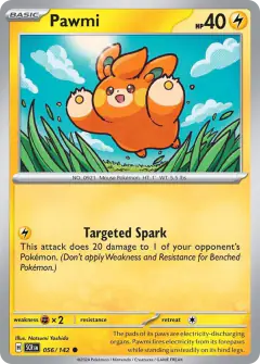 Pawmi Common card from Stellar Crown