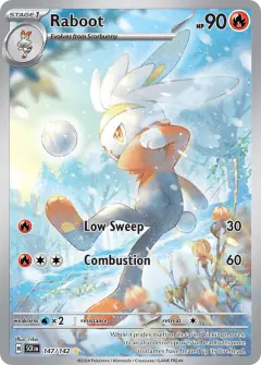 Raboot Illustration Rare card from Stellar Crown