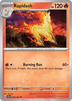 Rapidash Uncommon card from Stellar Crown