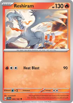 Reshiram Uncommon card from Stellar Crown