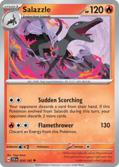 Salazzle Uncommon card from Stellar Crown