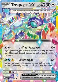 Terapagos ex Double Rare card from Stellar Crown