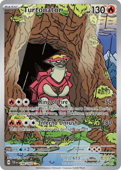 Turtonator Illustration Rare card from Stellar Crown