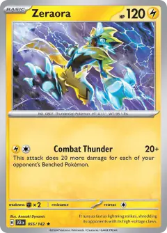 Zeraora Rare card from Stellar Crown