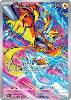 Zeraora Illustration Rare card from Stellar Crown