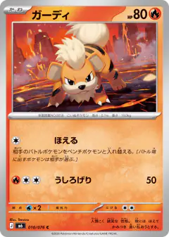 Growlithe Common card from Storm Emeralda