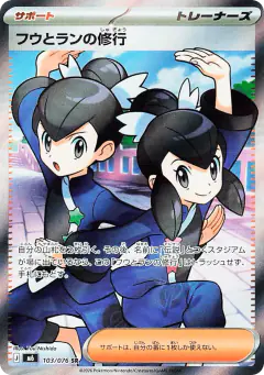 Tate & Liza's Training Super Rare (SR) card from Storm Emeralda