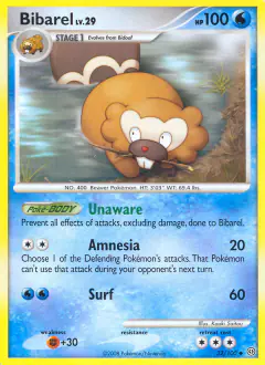 Bibarel Uncommon card from Stormfront