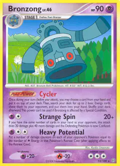 Bronzong Rare card from Stormfront