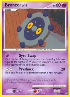 Bronzor Common card from Stormfront