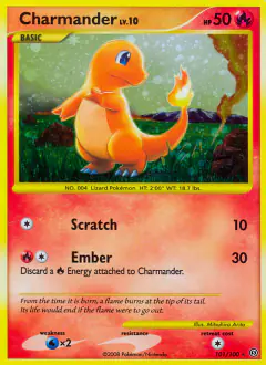 Charmander Rare Secret card from Stormfront