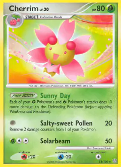 Cherrim Rare card from Stormfront