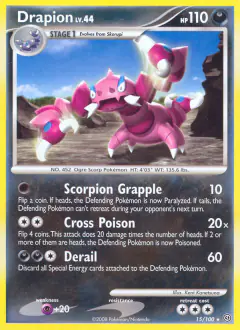 Drapion Rare card from Stormfront