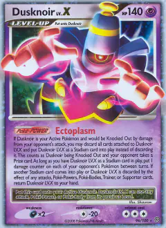 Dusknoir LV.X Rare Holo LV.X card from Stormfront