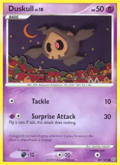 Duskull Common card from Stormfront