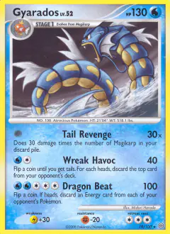 Gyarados Rare card from Stormfront