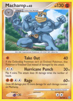 Machamp Rare card from Stormfront