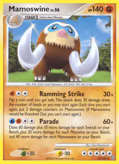 Mamoswine Rare card from Stormfront