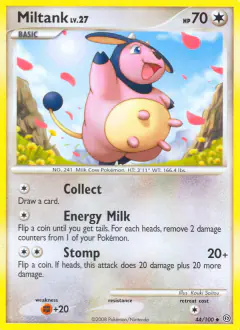 Miltank Uncommon card from Stormfront