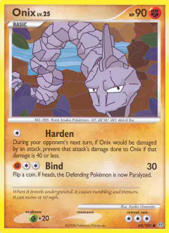 Onix Common card from Stormfront