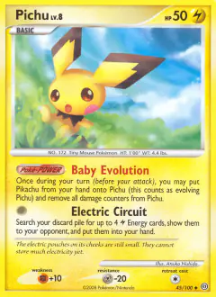 Pichu Uncommon card from Stormfront