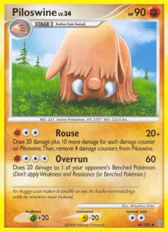 Piloswine Uncommon card from Stormfront