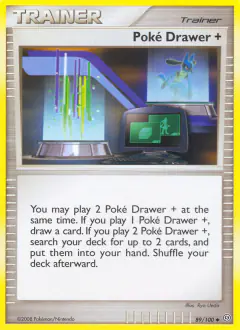 Poké Drawer + Uncommon card from Stormfront