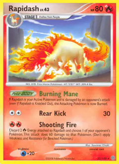Rapidash Rare card from Stormfront