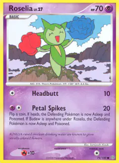 Roselia Common card from Stormfront