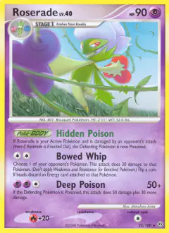 Roserade Rare card from Stormfront
