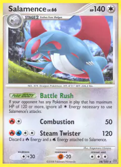 Salamence Rare card from Stormfront