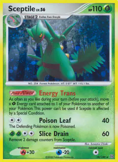 Sceptile Rare Holo card from Stormfront