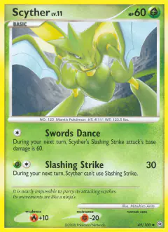 Scyther Uncommon card from Stormfront