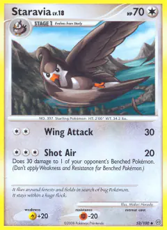 Staravia Uncommon card from Stormfront