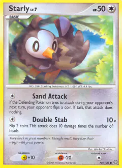 Starly Common card from Stormfront