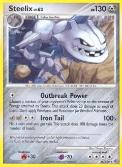 Steelix Rare card from Stormfront