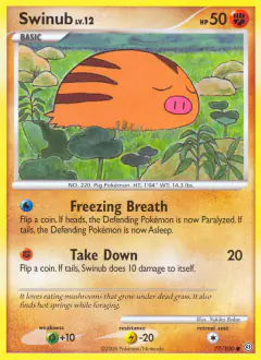 Swinub Common card from Stormfront