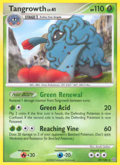 Tangrowth Rare card from Stormfront
