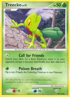 Treecko Common card from Stormfront