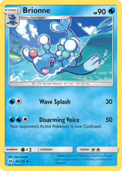 Brionne Uncommon card from Sun & Moon Base