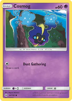 Cosmog Common card from Sun & Moon Base