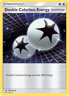 Double Colorless Energy Uncommon card from Sun & Moon Base